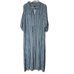 Torrid Maxi Dress Size 2 Challis Shirt dress